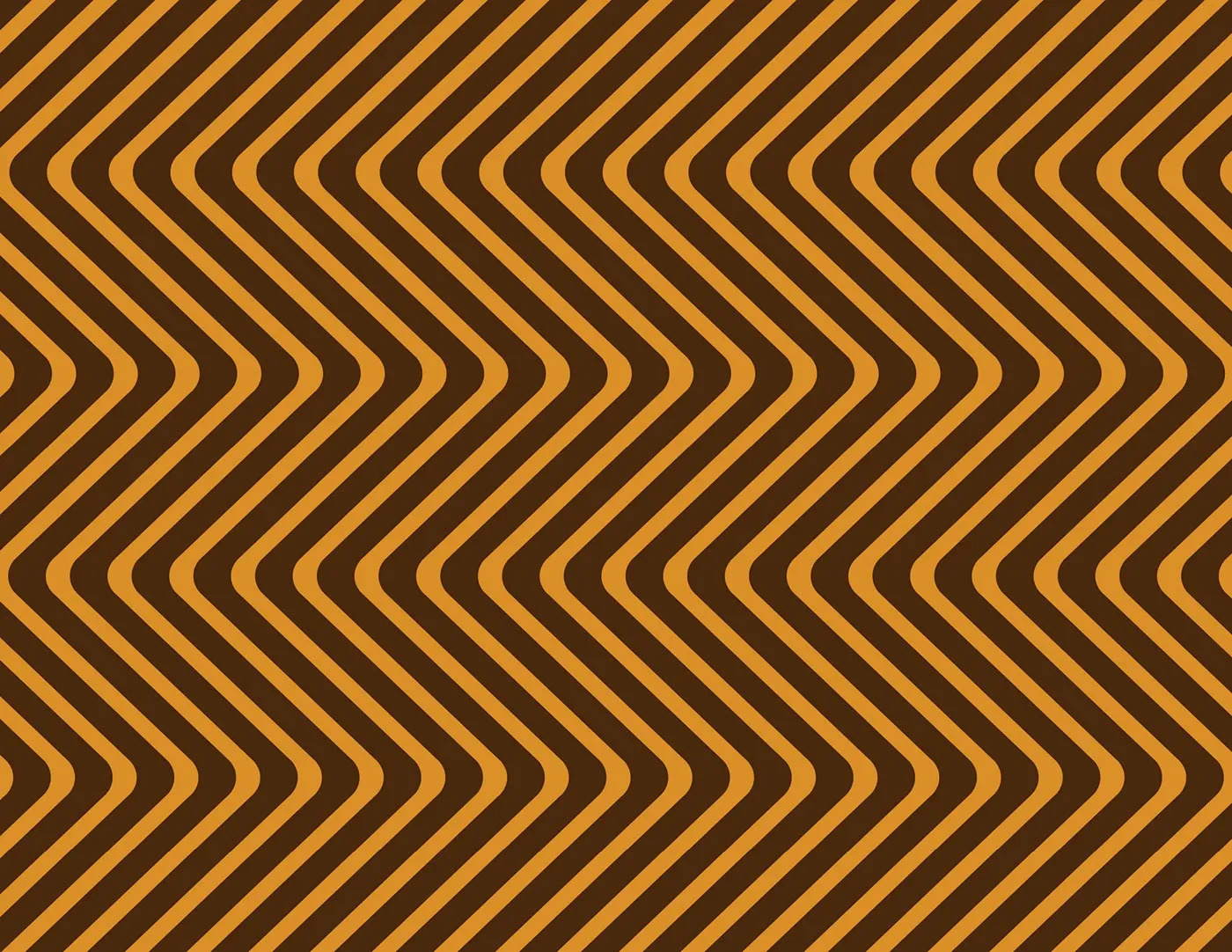 The chevron pattern repeated across a full field in amber and brown