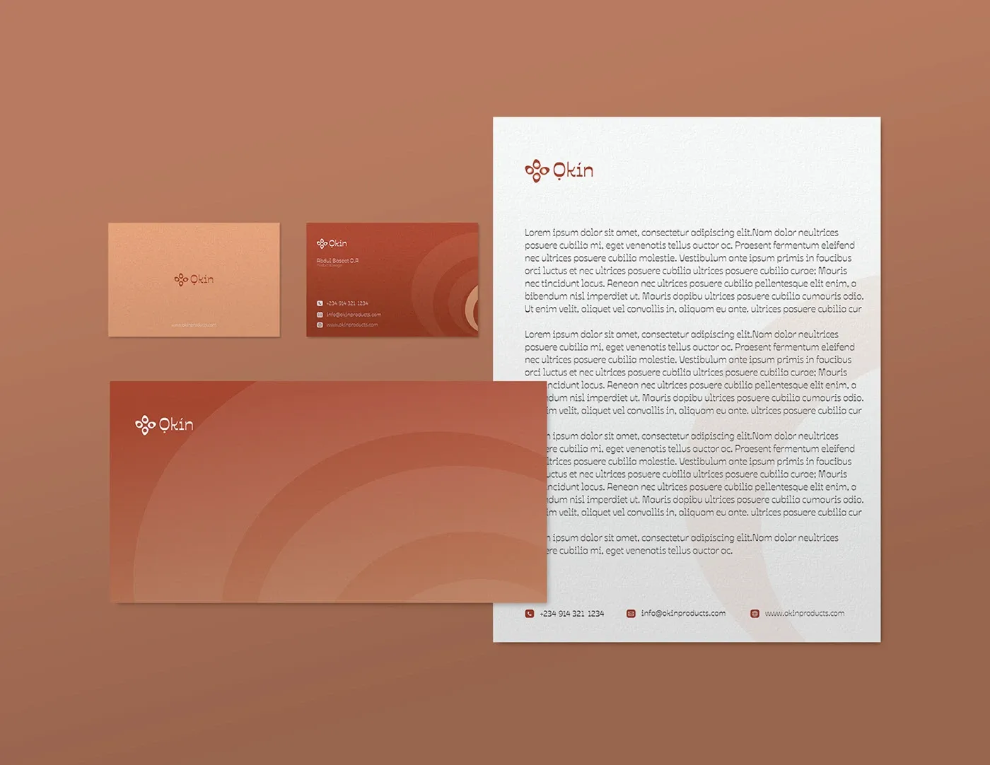 Letterhead and stationery set