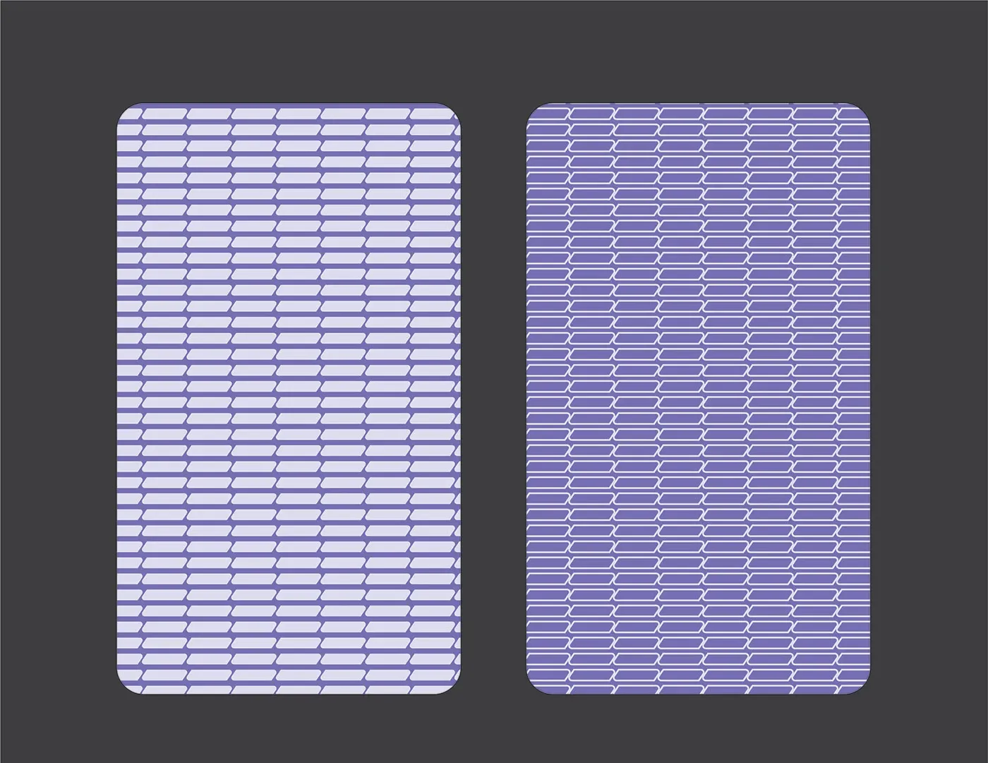 The brand pattern, the mark tiled into a fine repeating grid