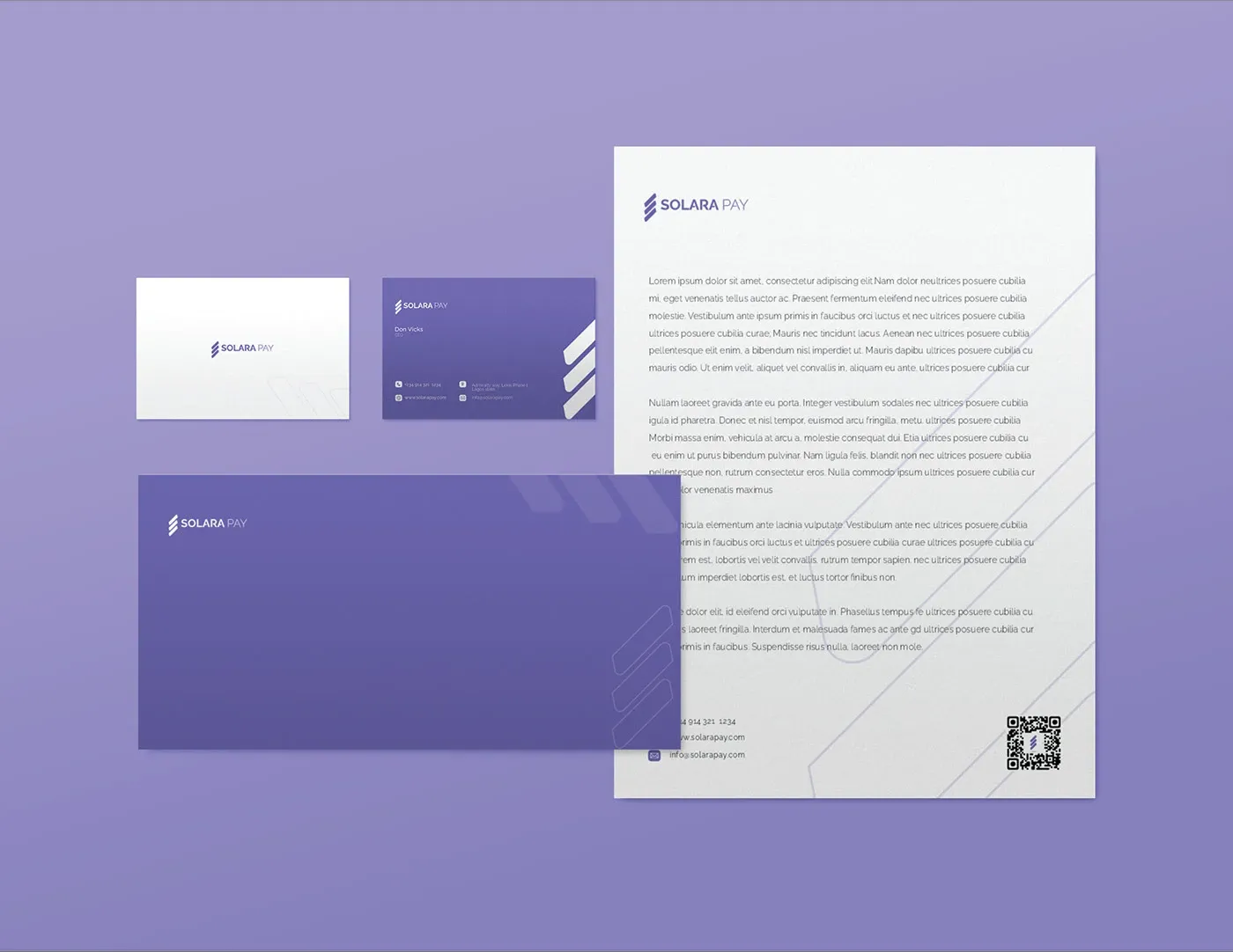 Letterhead and stationery set
